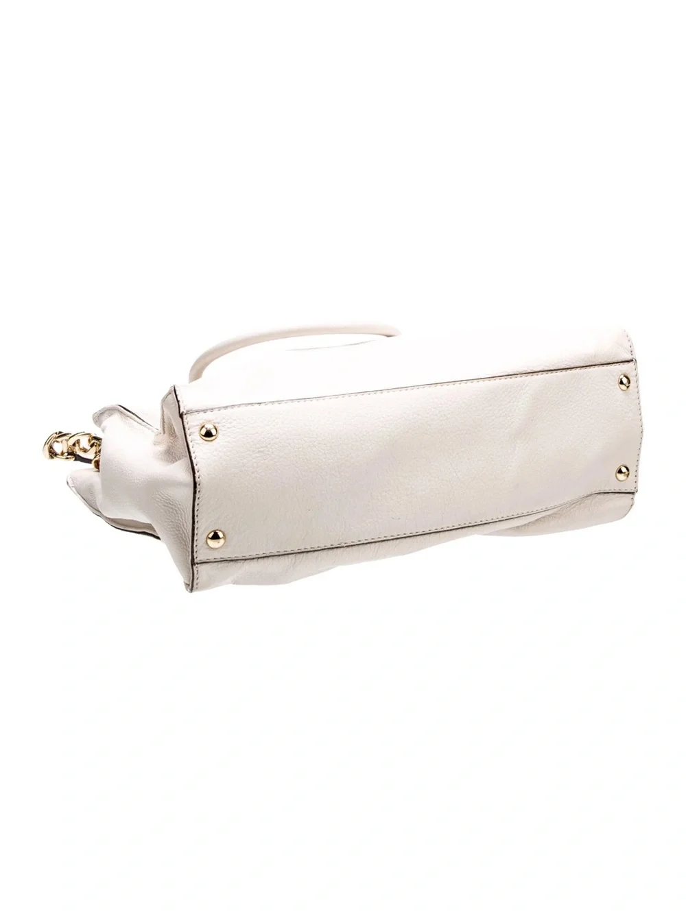 MICHAEL KORS $358 • 2014 Hamilton Satchel • Cream Saffiano Leather Satchel Tote